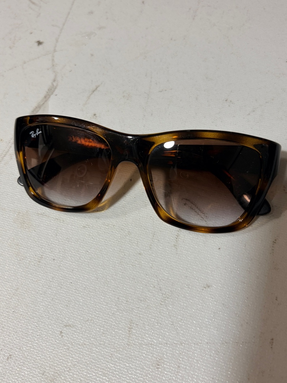 Ray-Ban 53mm Wayfarer Tortoiseshell Cat Eye Sunglasses - Brown Gradient